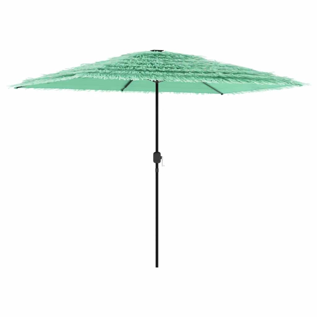 Parasol with steel pole, green, 300x200x250cm