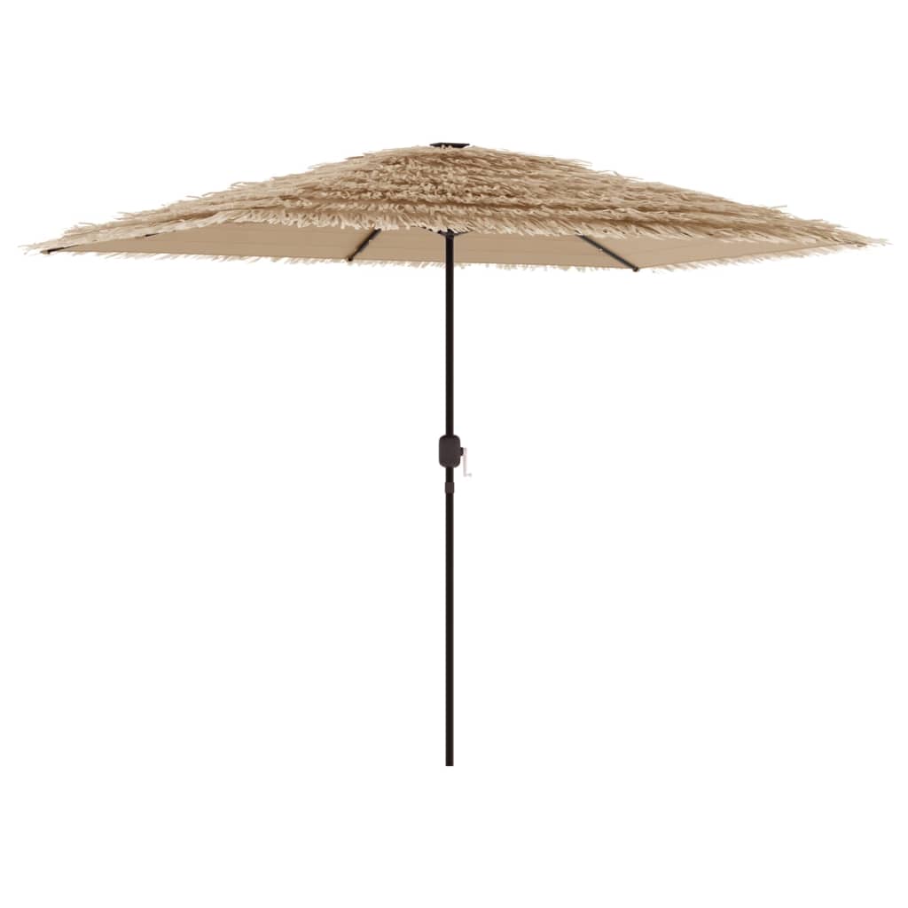 Sodo skėtis LED DANNY, ruda, 300x200x250cm