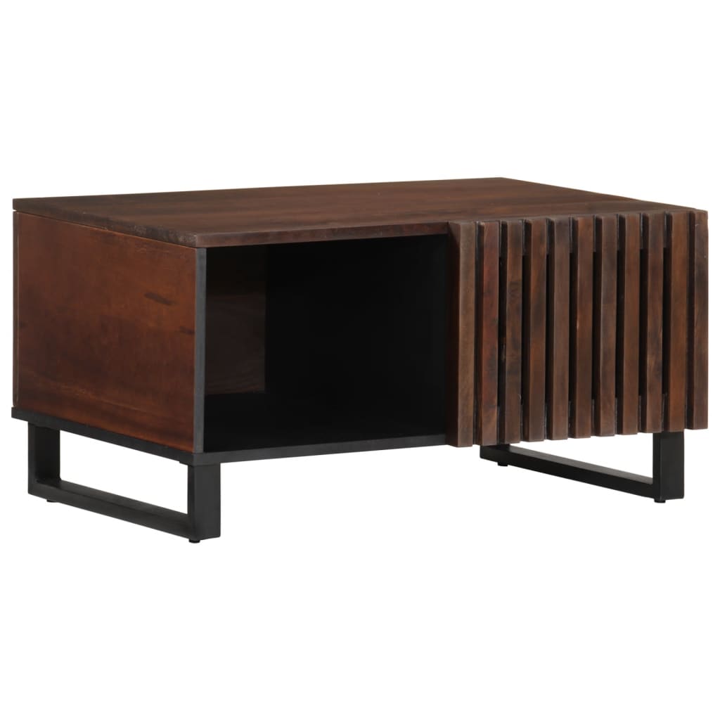 Coffee table, brown, 80x51x40cm, solid mango wood