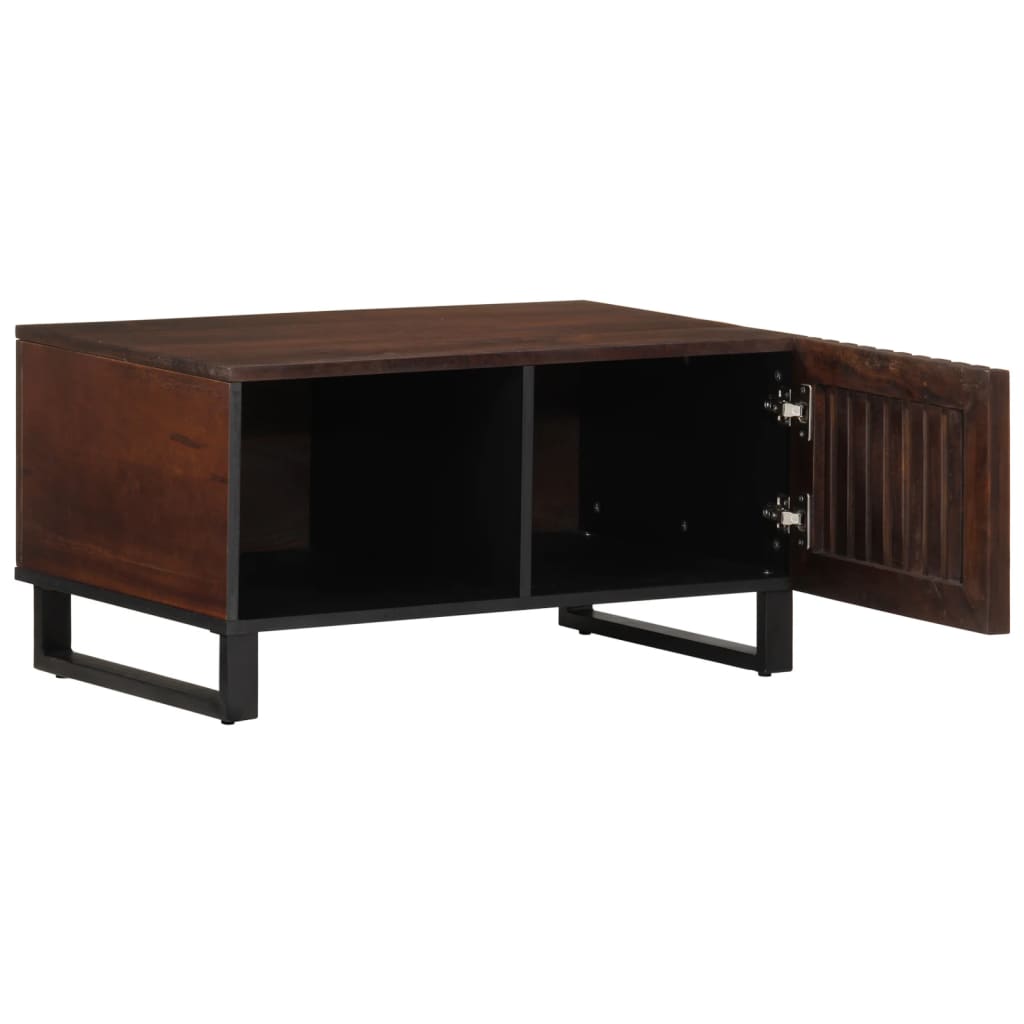 Coffee table, brown, 80x51x40cm, solid mango wood