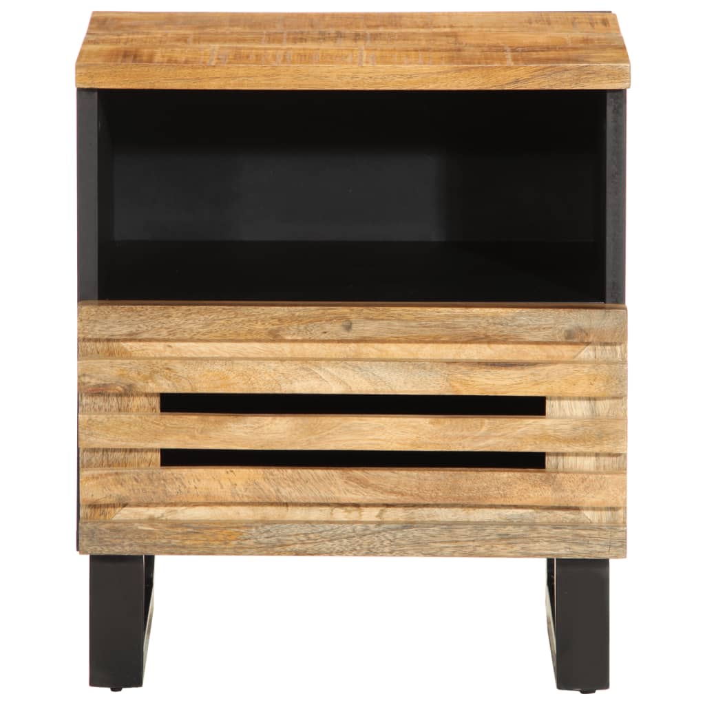 Bedside cabinets, 2 pcs, 40x34x46cm, solid mango wood