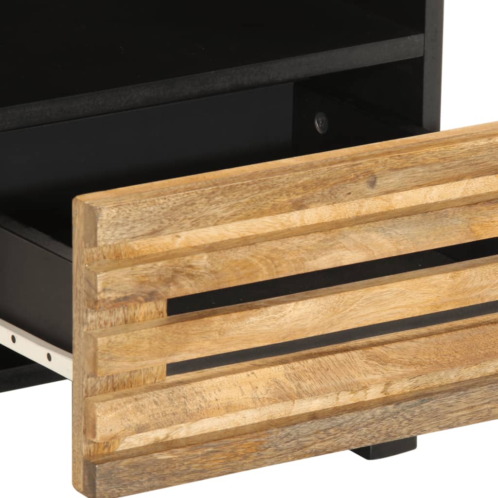 Bedside cabinets, 2 pcs, 40x34x46cm, solid mango wood