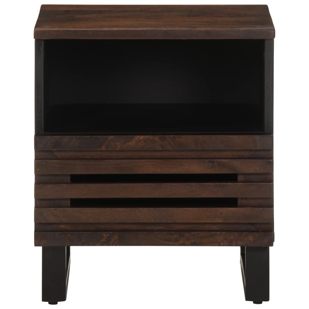 Bedside cabinets, 2 pcs, 40x34x46cm, solid mango wood