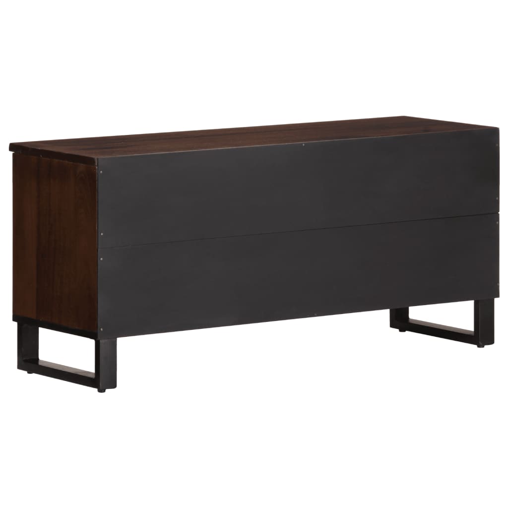 TV cabinet, brown, 100x34x46cm, solid mango wood