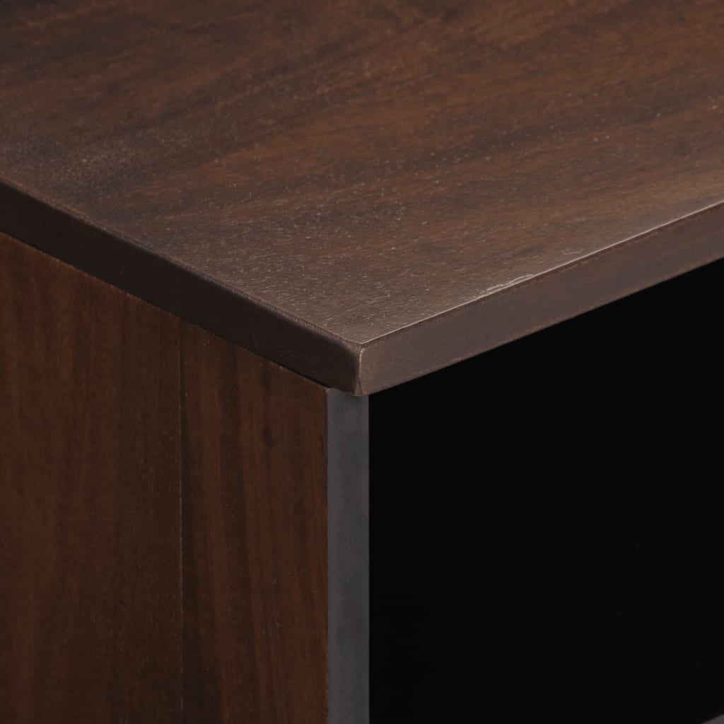 TV cabinet, brown, 100x34x46cm, solid mango wood