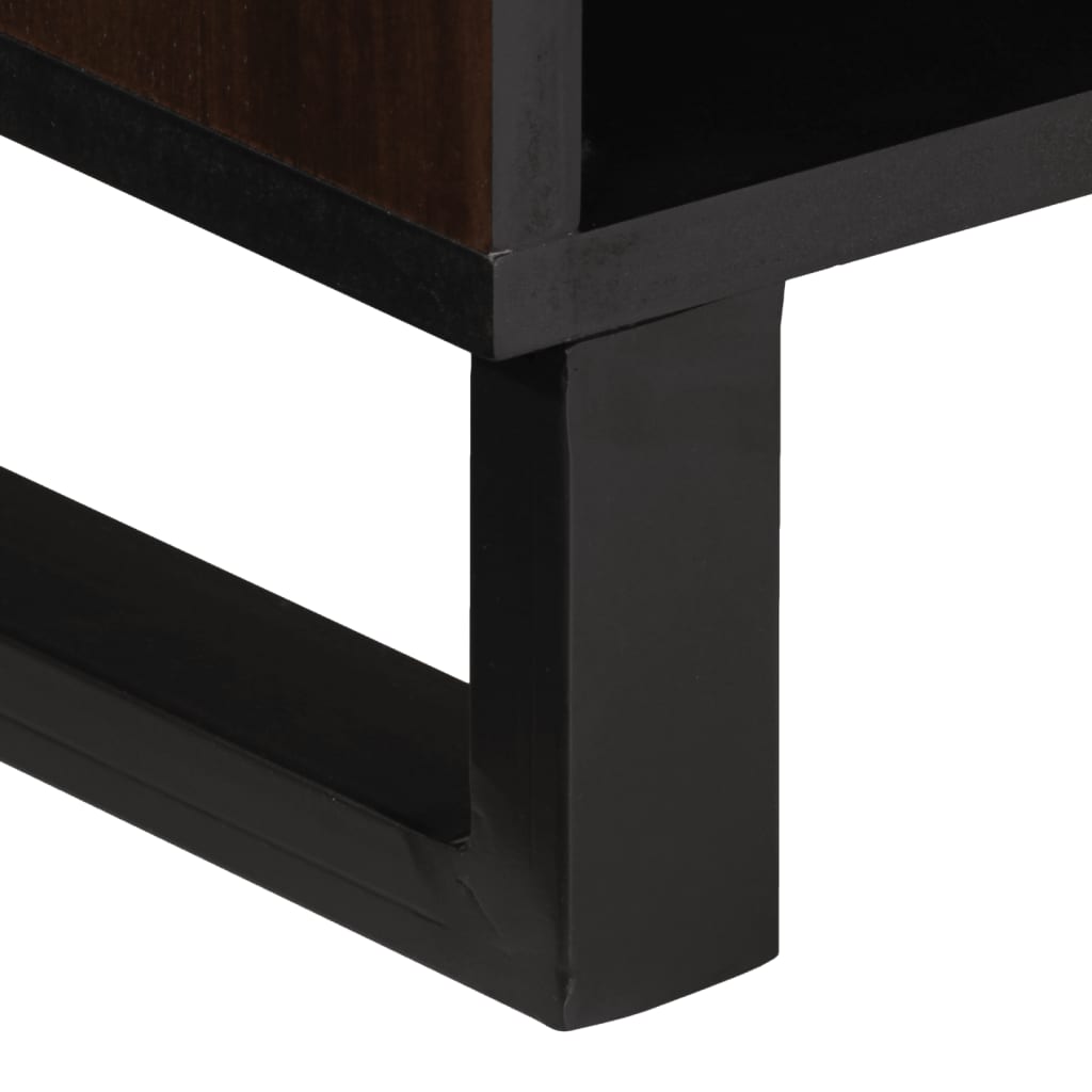 TV cabinet, brown, 100x34x46cm, solid mango wood