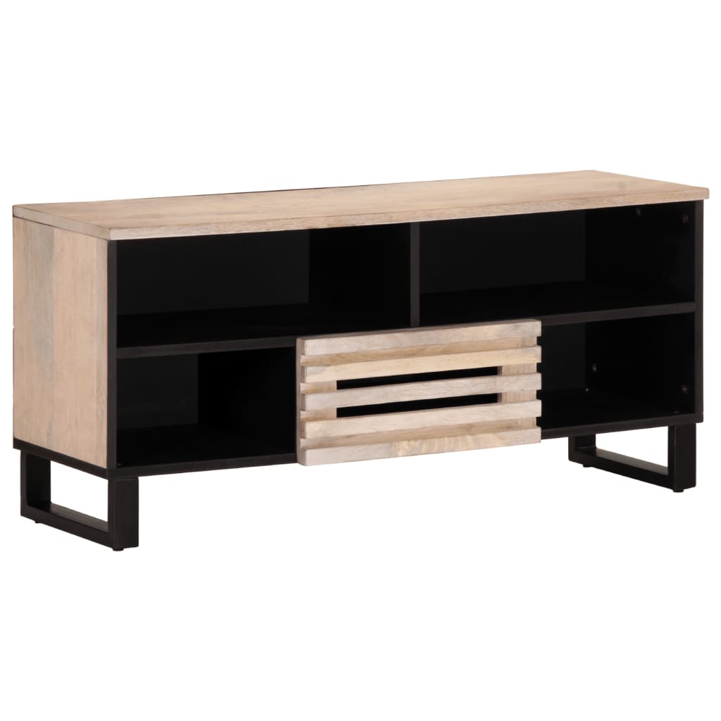 TV cabinet, 100x34x46cm, solid mango wood
