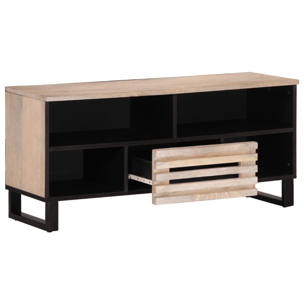 TV cabinet, 100x34x46cm, solid mango wood