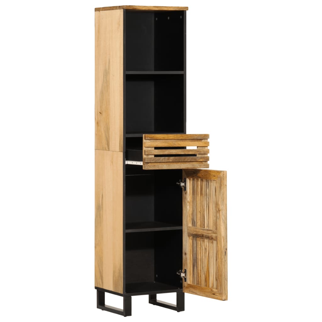 Side cabinet, 38x34x160cm, rough mango wood
