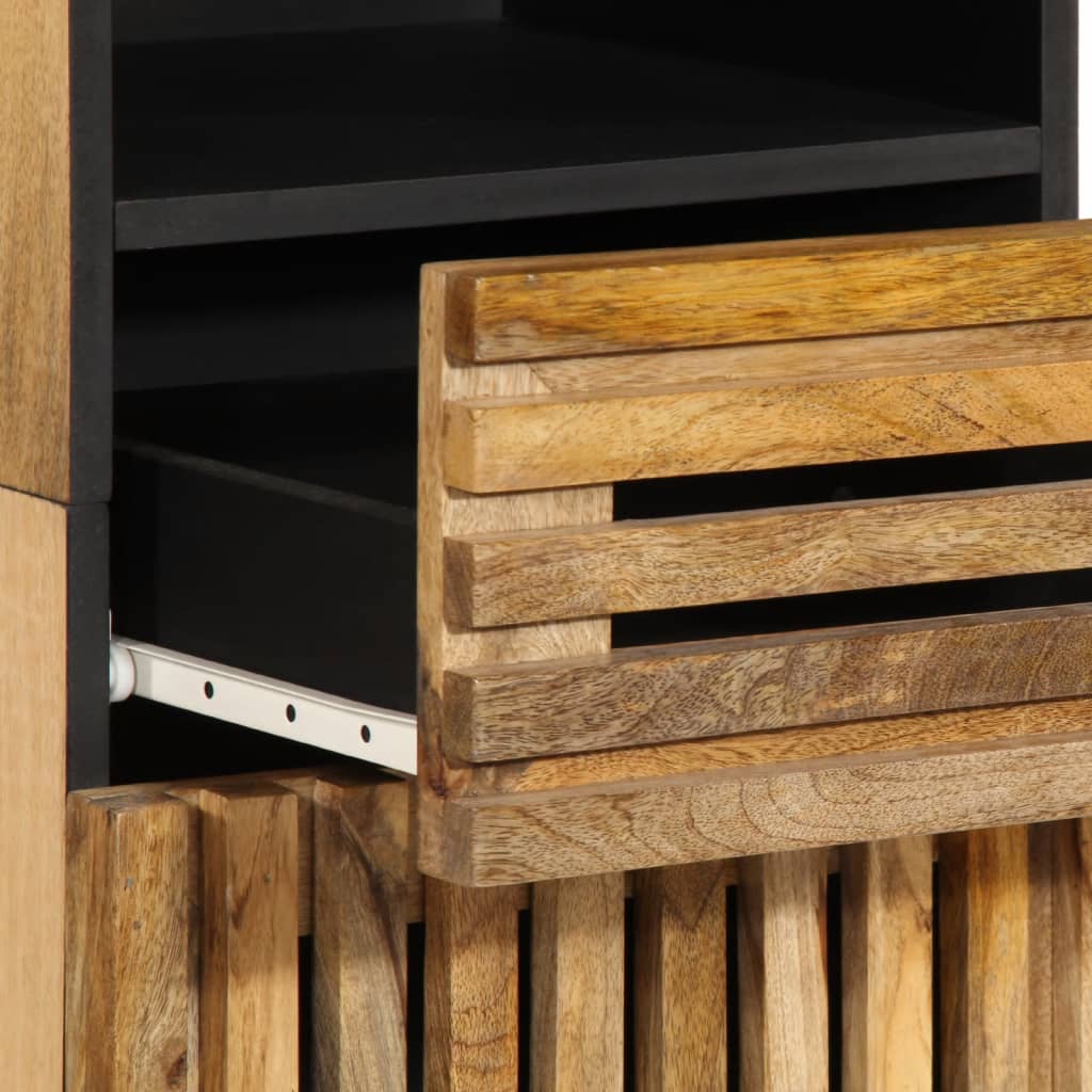 Side cabinet, 38x34x160cm, rough mango wood