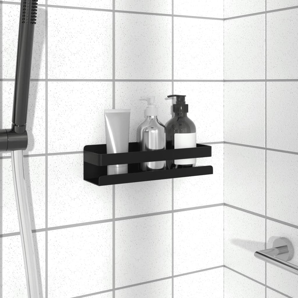 Shower Shelf, Matte Black, 23x6.5x6cm, Polished 304 Steel