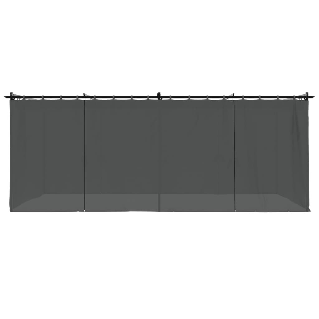 Pavėsinė su užuolaidomis GARNET, antracito, 6x3m