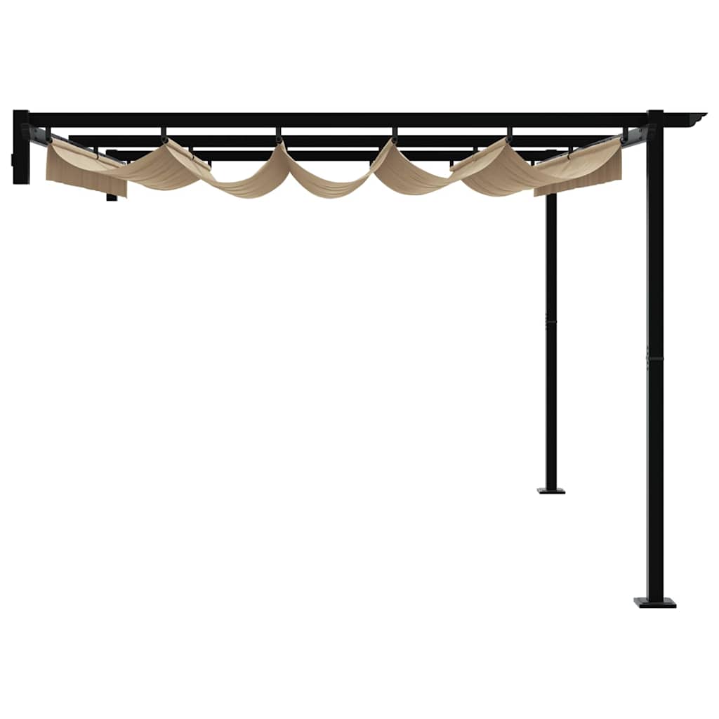 Pavėsinė Taupe 400 x 300 x 200 cm Poliesteris