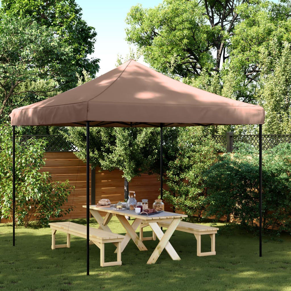 Party Tent ILEX, brown, 292x292cm