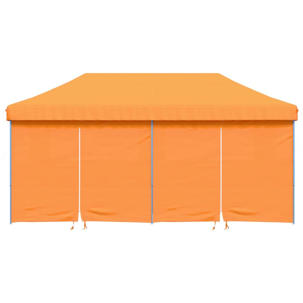 Išskleidžiama proginė palapinė su 4 sienomis, oranžinė