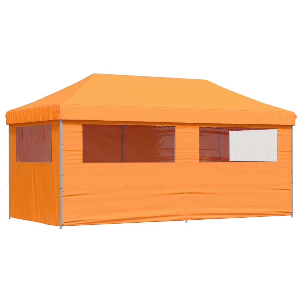 Išskleidžiama proginė palapinė su 4 sienomis, oranžinė