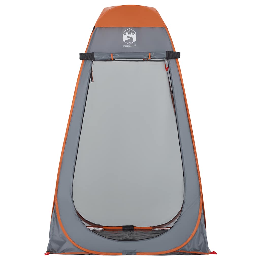 Pop-up privacy tent, grey/orange