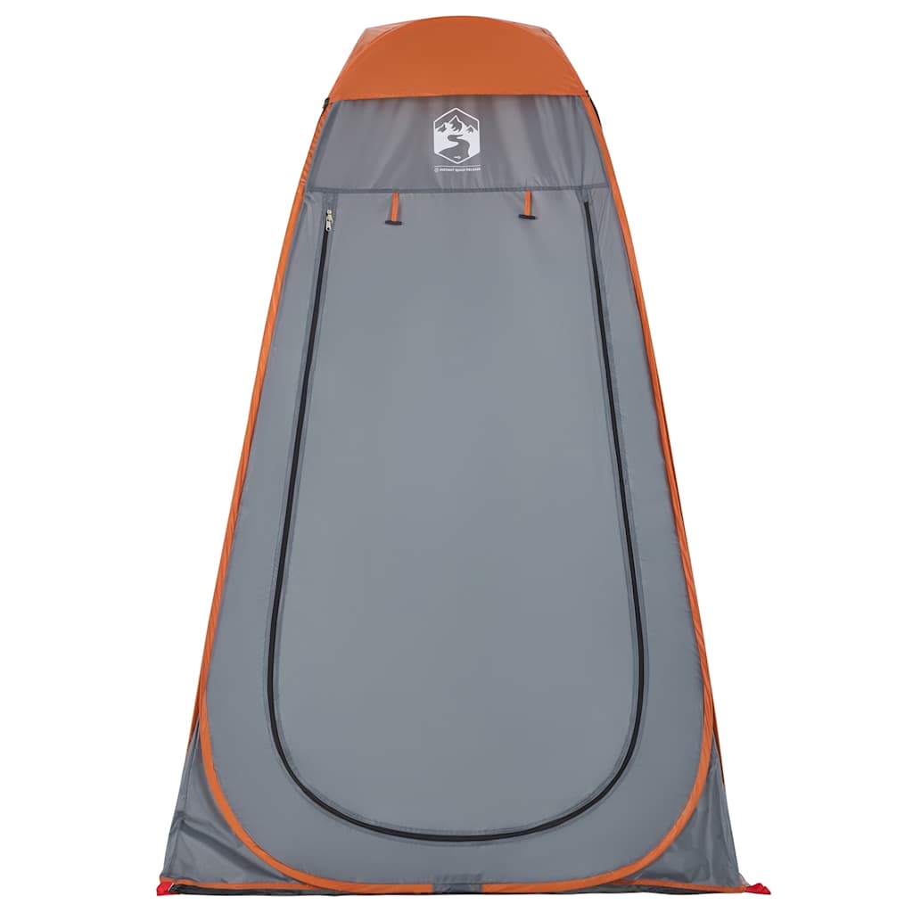 Pop-up privacy tent, grey/orange