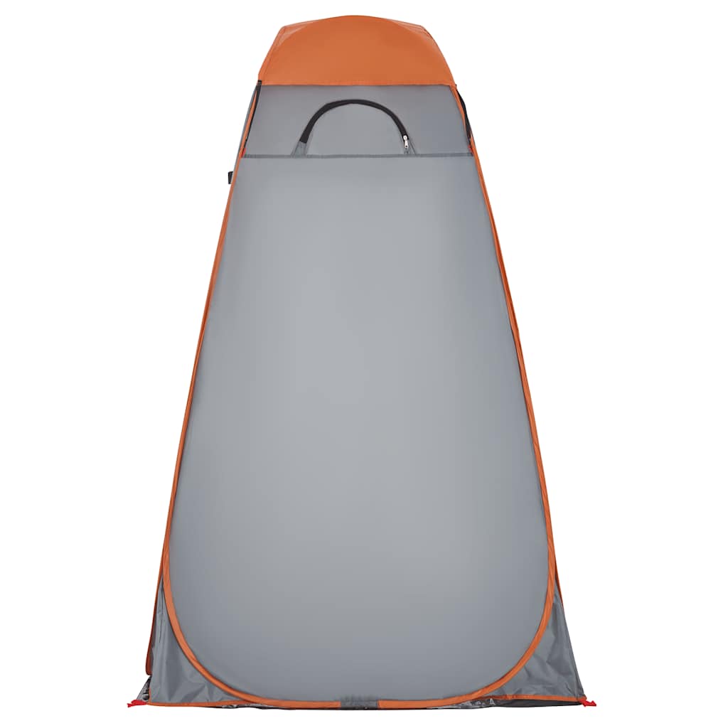 Pop-up privacy tent, grey/orange