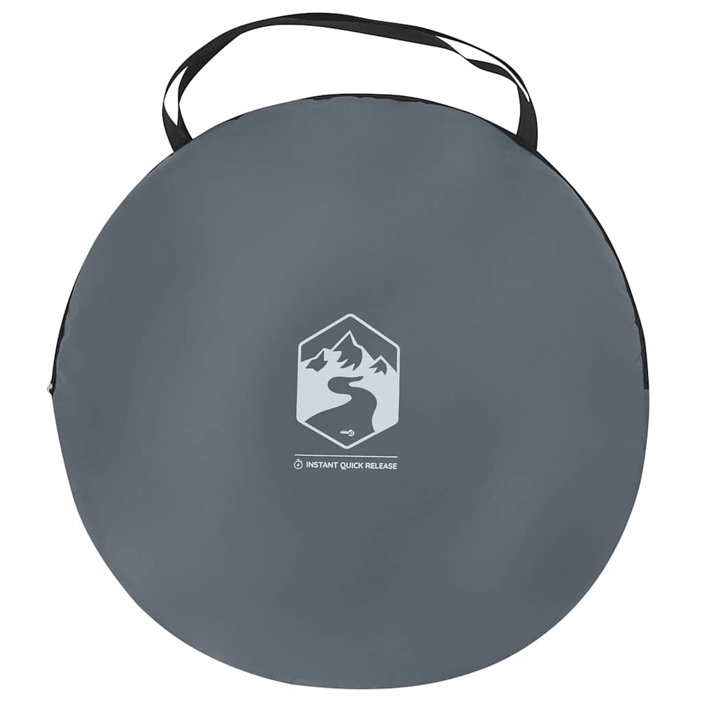 Pop-up privacy tent, grey/orange