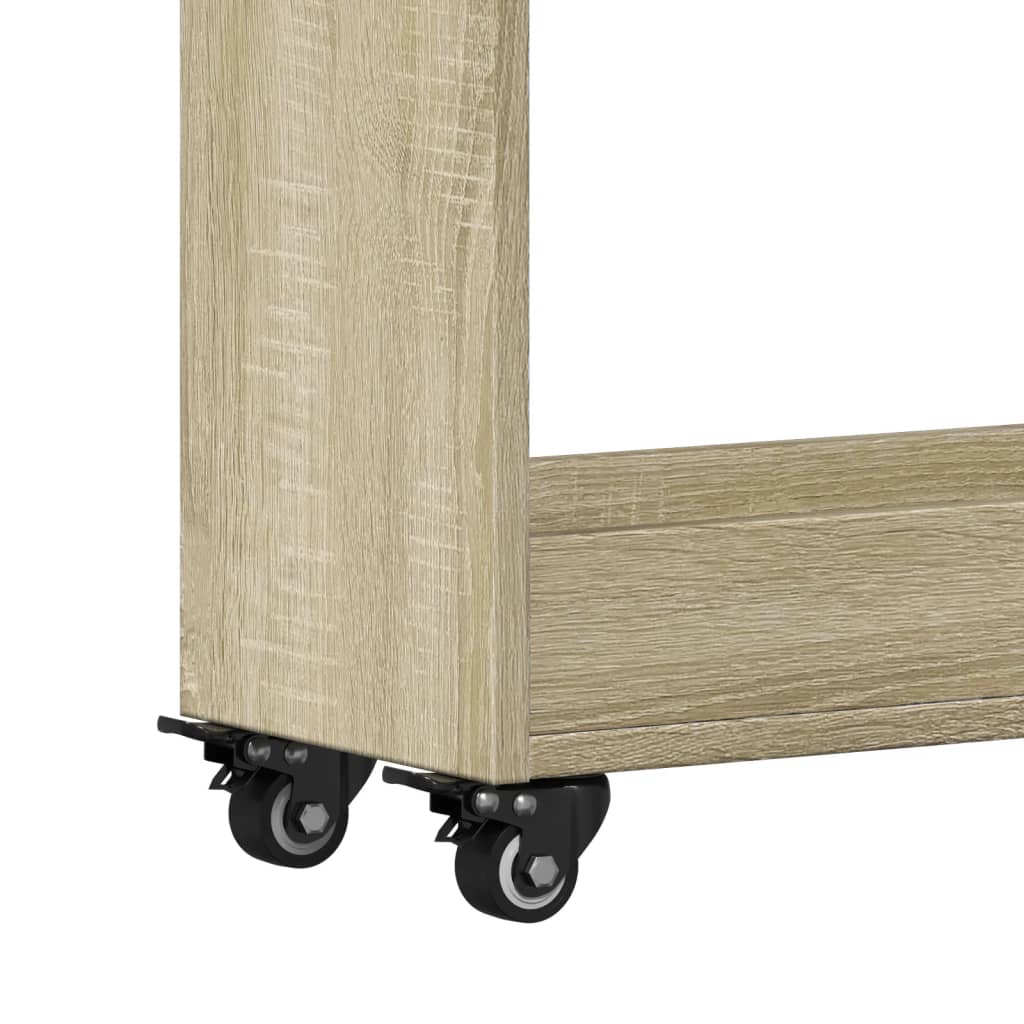 Cabinet on wheels, oak, 60x22x79cm, treated wood
