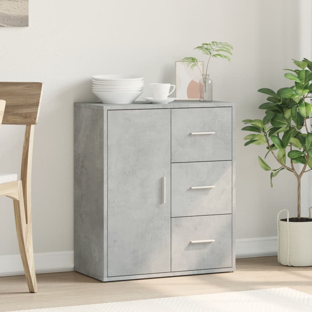Sideboard, concrete gray, 60x31x70cm, engineered wood
