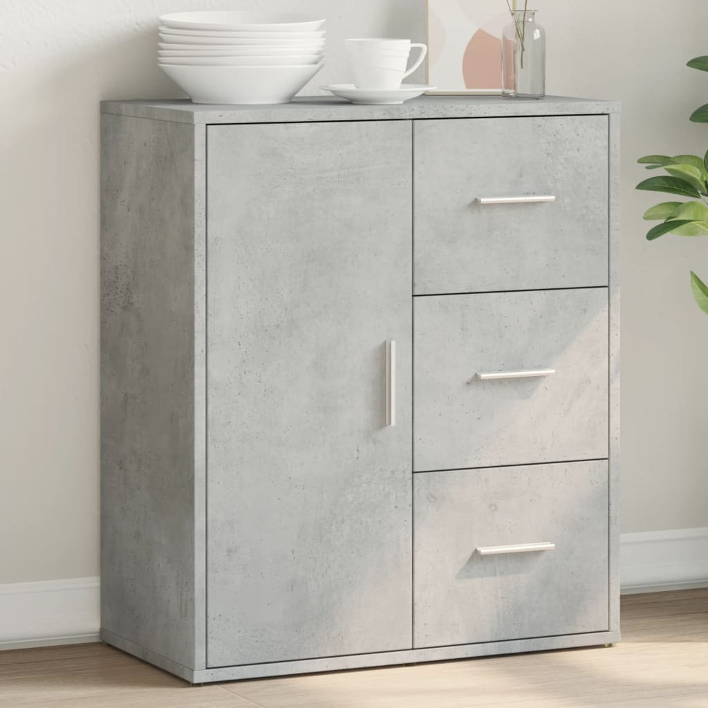 Sideboard, concrete gray, 60x31x70cm, engineered wood