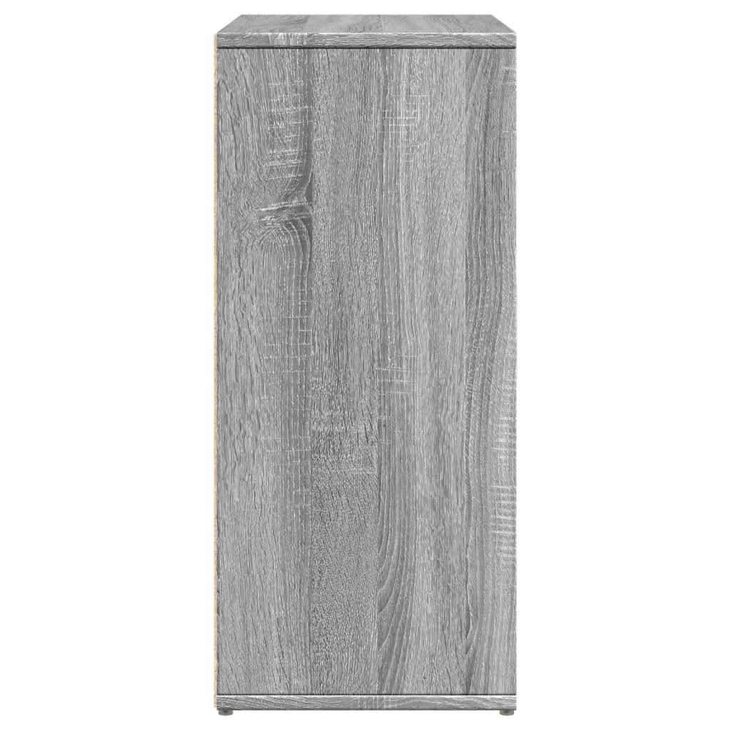 Side cabinet, grey oak, 60x31x70cm, engineered wood