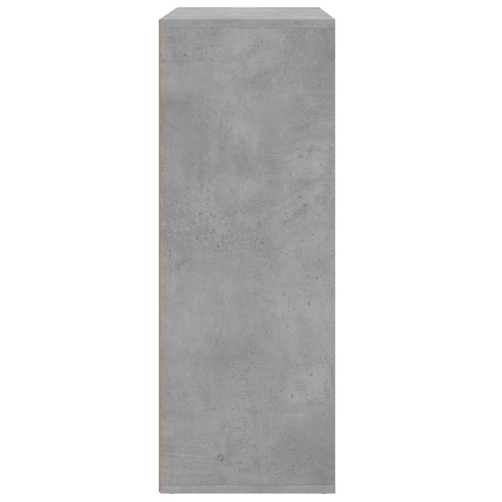 Šoninė spintelė, betono pilka, 60x31x84cm, apdirbta mediena