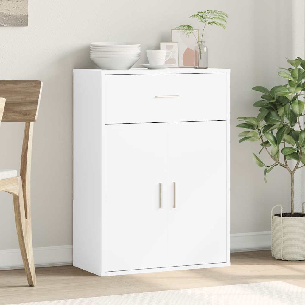 Sideboard, white, 60x30x84cm, engineered wood