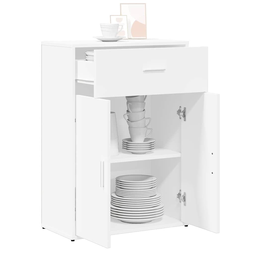 Sideboard, white, 60x30x84cm, engineered wood