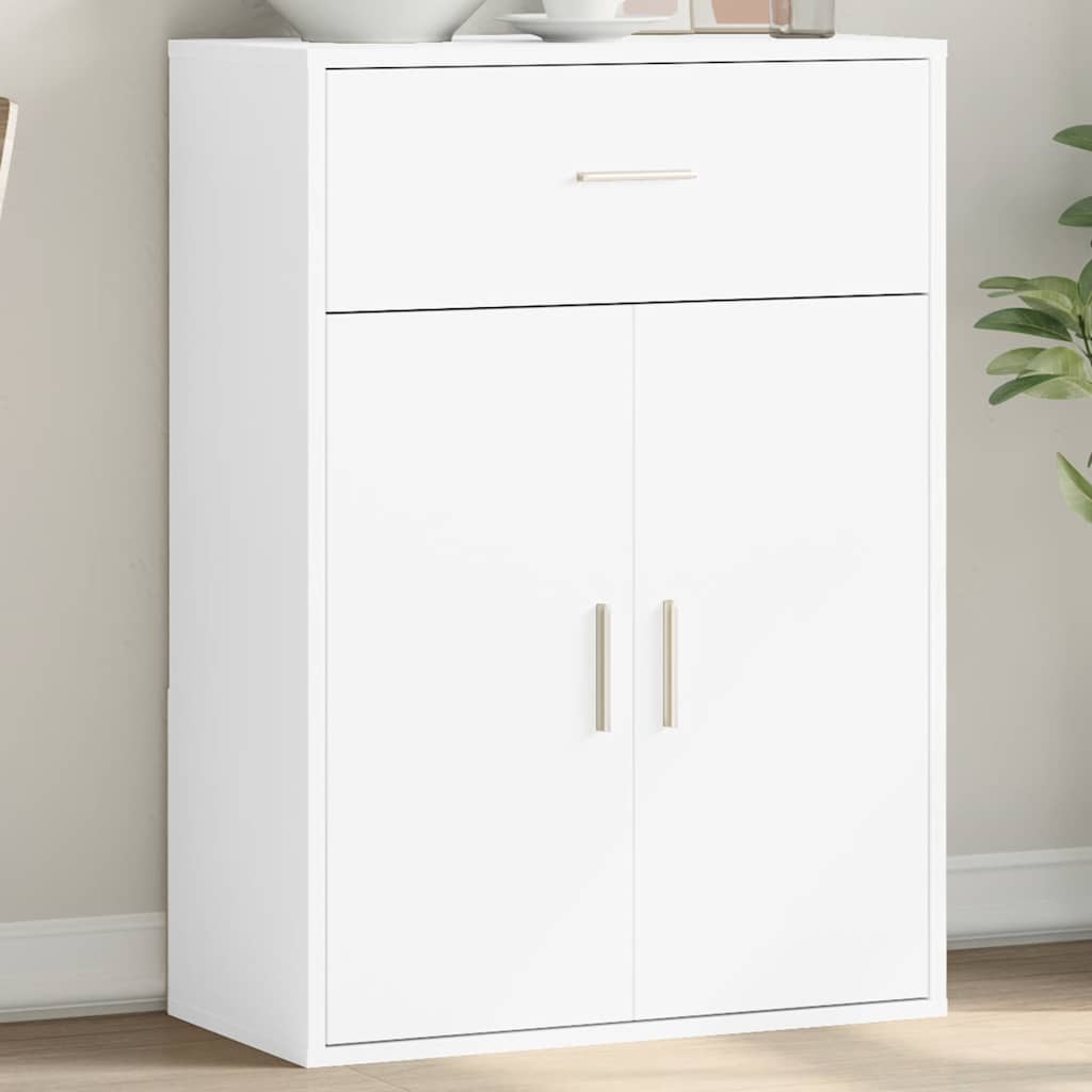 Sideboard, white, 60x30x84cm, engineered wood