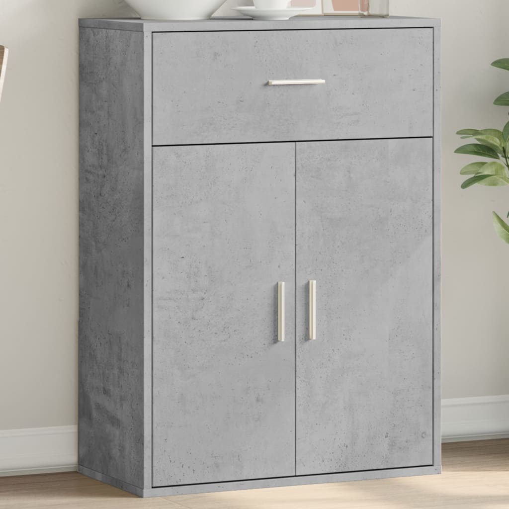 Side cabinet, concrete gray, 60x30x84cm, engineered wood