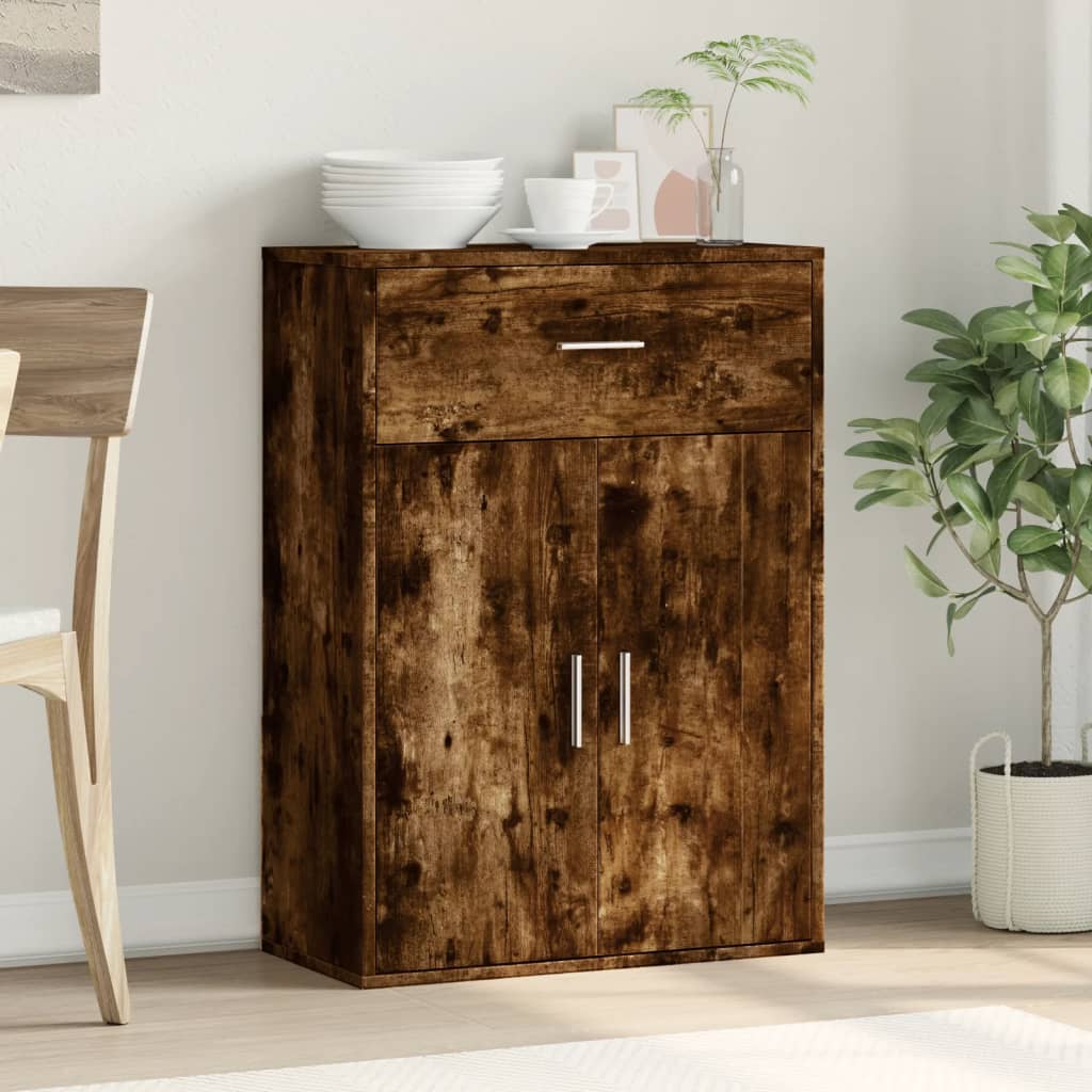 Sideboard, smoky oak, 60x30x84cm, engineered wood