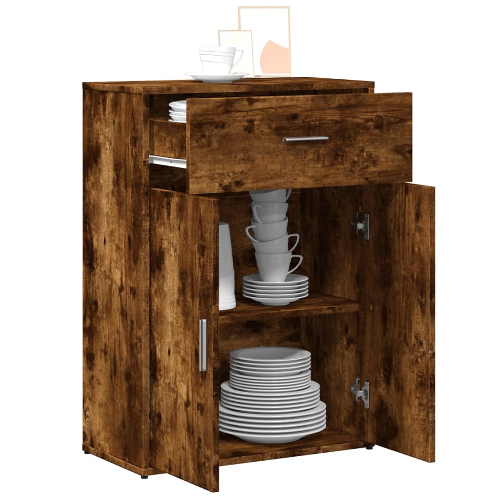 Sideboard, smoky oak, 60x30x84cm, engineered wood
