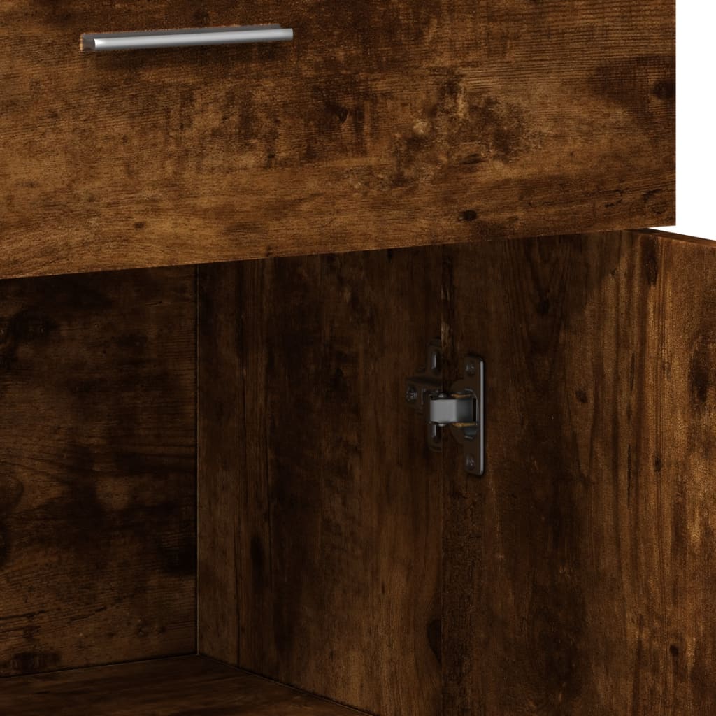 Sideboard, smoky oak, 60x30x84cm, engineered wood