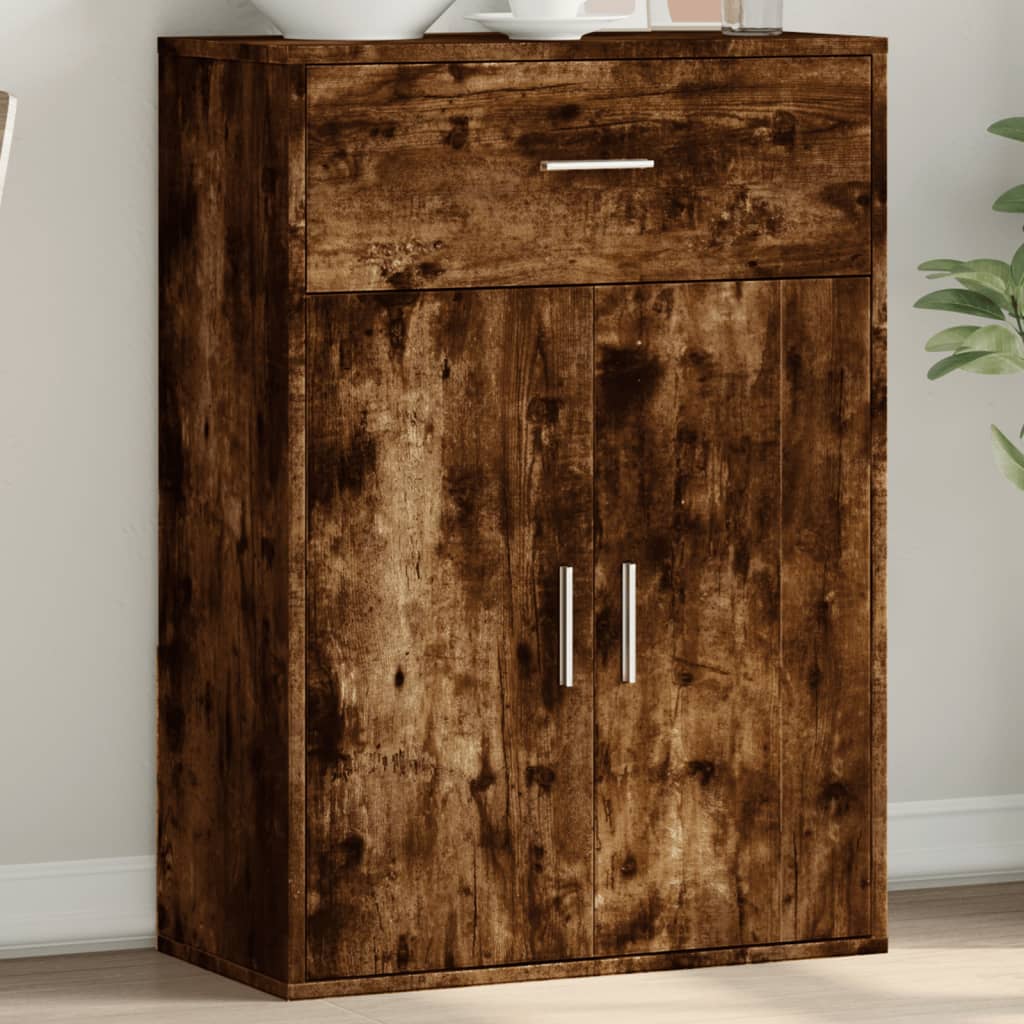 Sideboard, smoky oak, 60x30x84cm, engineered wood