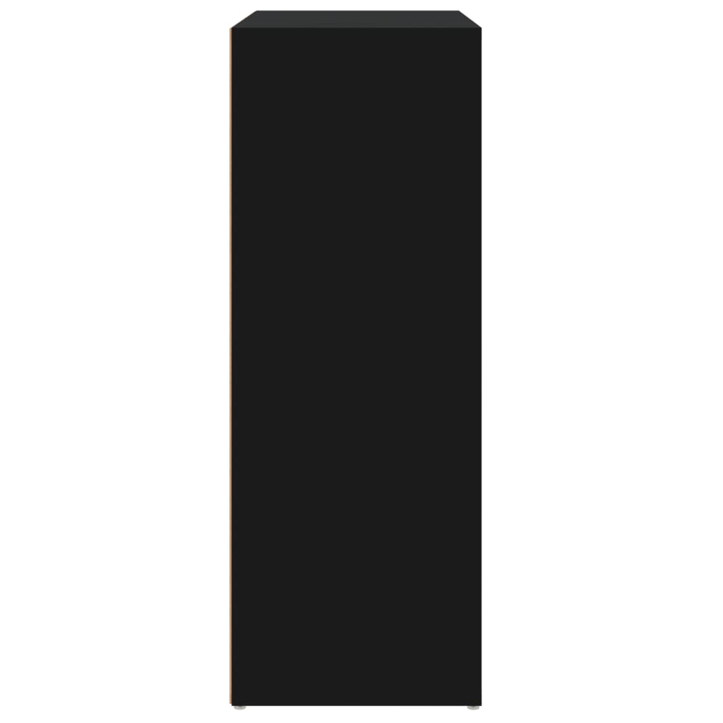 Šoninė spintelė, juodos spalvos, 60x31x84cm, apdirbta mediena