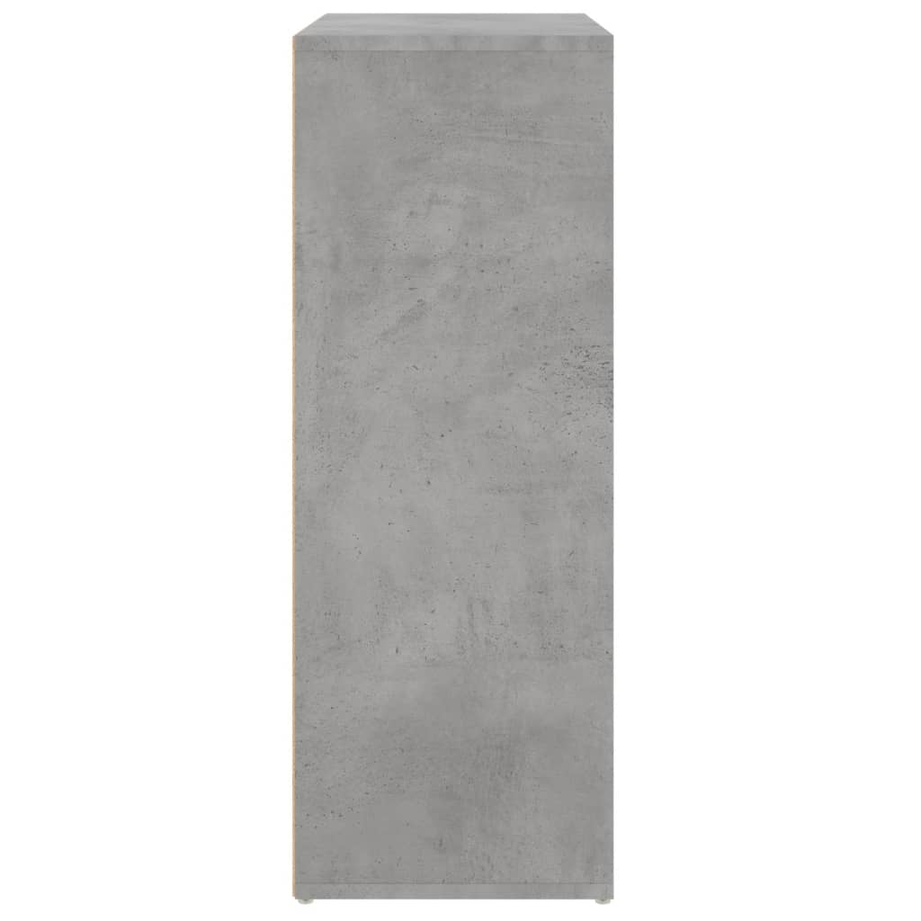 Šoninė spintelė, betono pilka, 60x31x84cm, apdirbta mediena