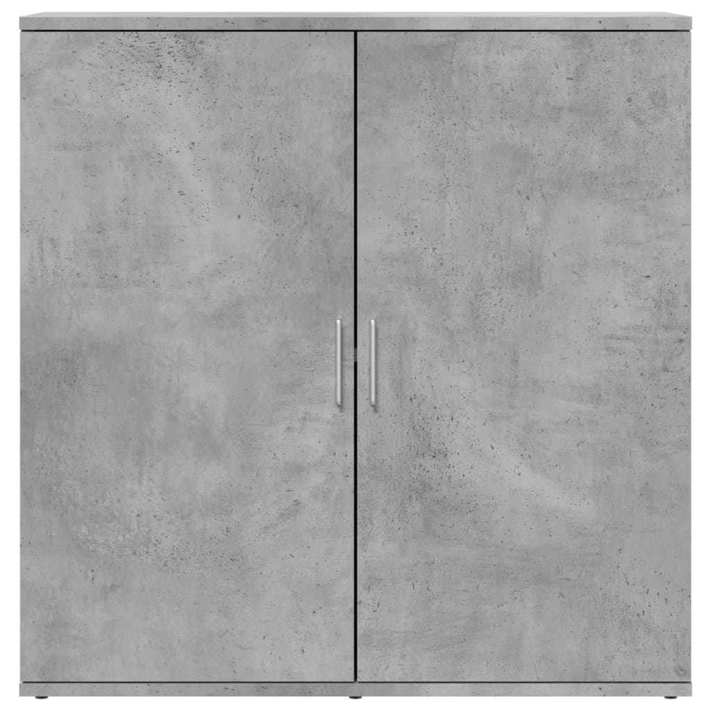 Šoninė spintelė, betono pilka, 79x38x80cm, apdirbta mediena
