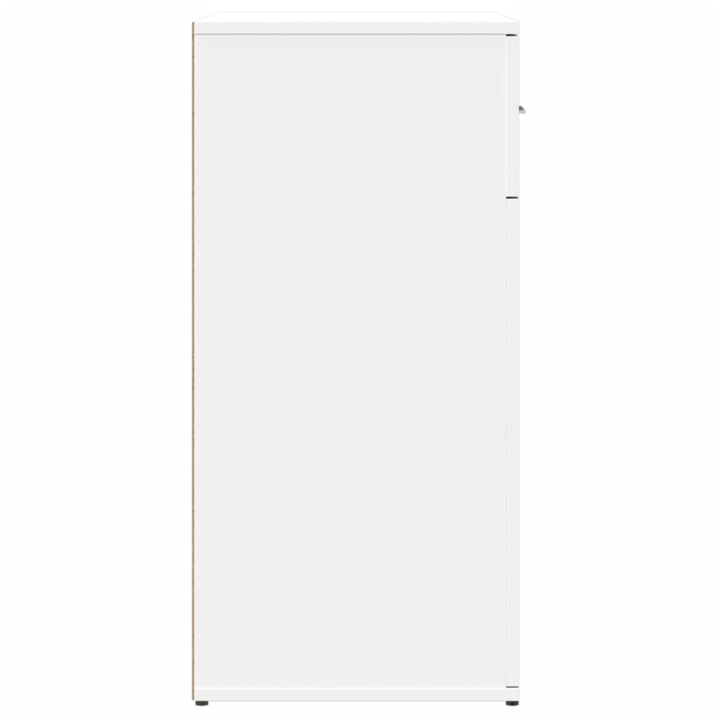 Sideboard, white, 79x38x80cm, engineered wood