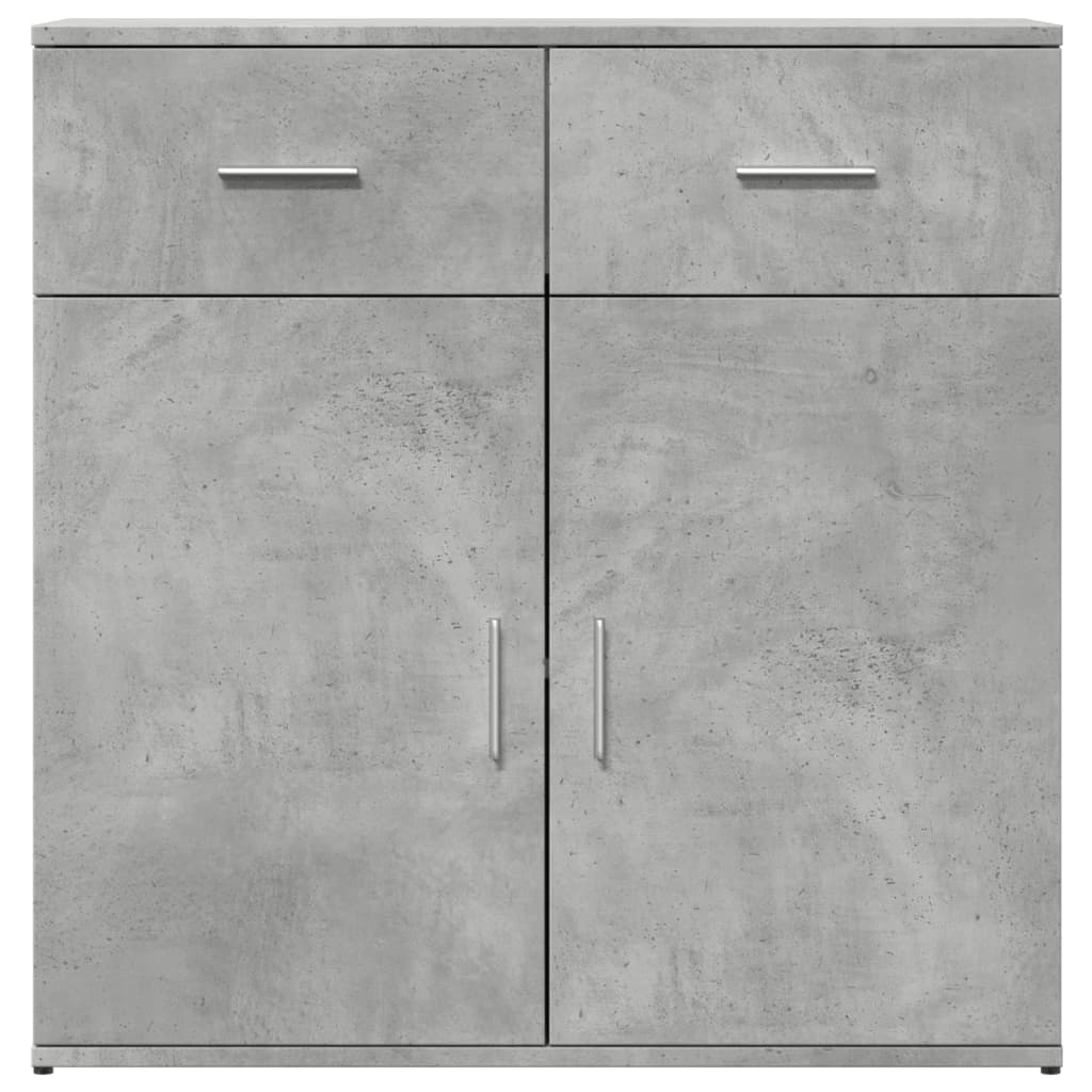 Sideboard, concrete gray, 79x38x80cm, engineered wood