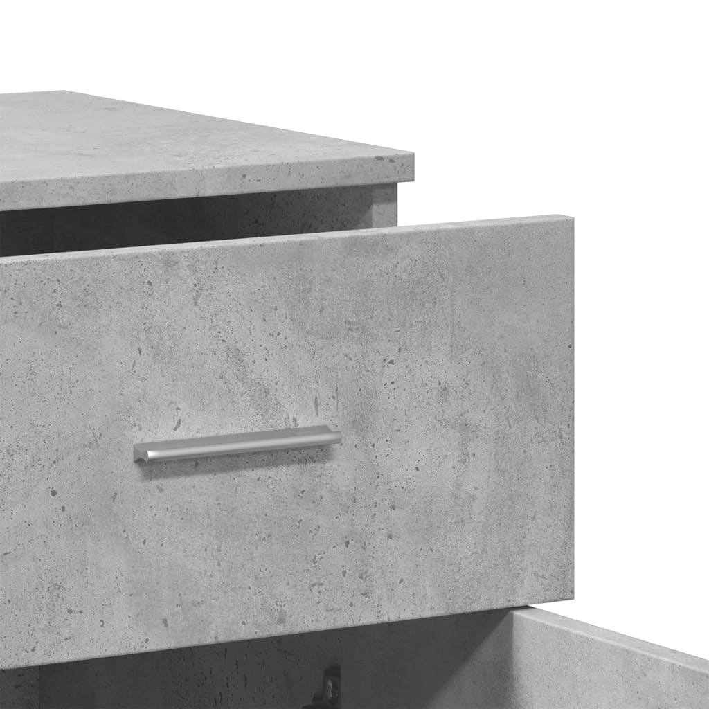 Sideboard, concrete gray, 79x38x80cm, engineered wood