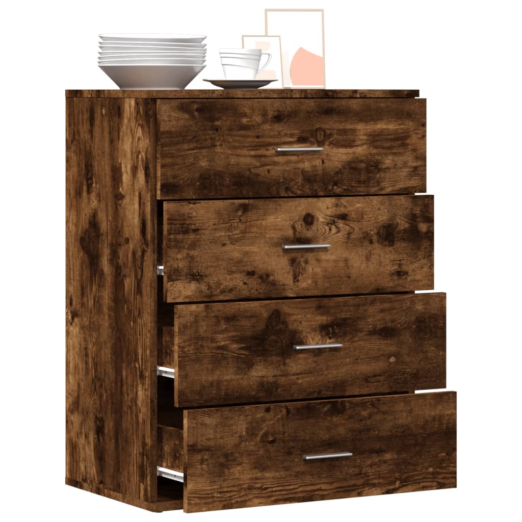Sideboard, smoky oak, 60x39x80cm, engineered wood