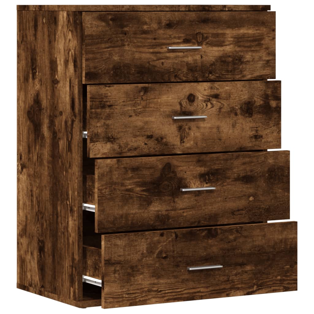 Sideboard, smoky oak, 60x39x80cm, engineered wood