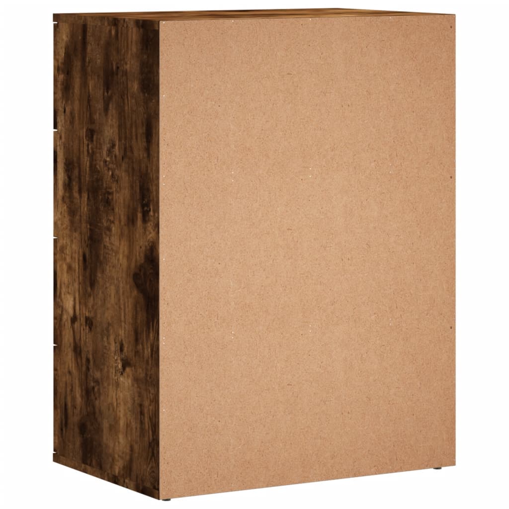 Sideboard, smoky oak, 60x39x80cm, engineered wood