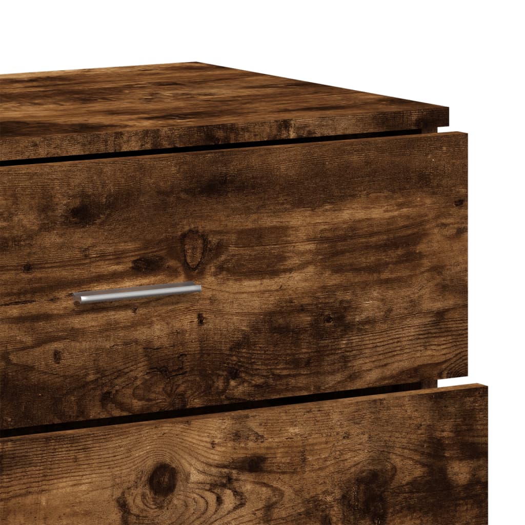 Sideboard, smoky oak, 60x39x80cm, engineered wood
