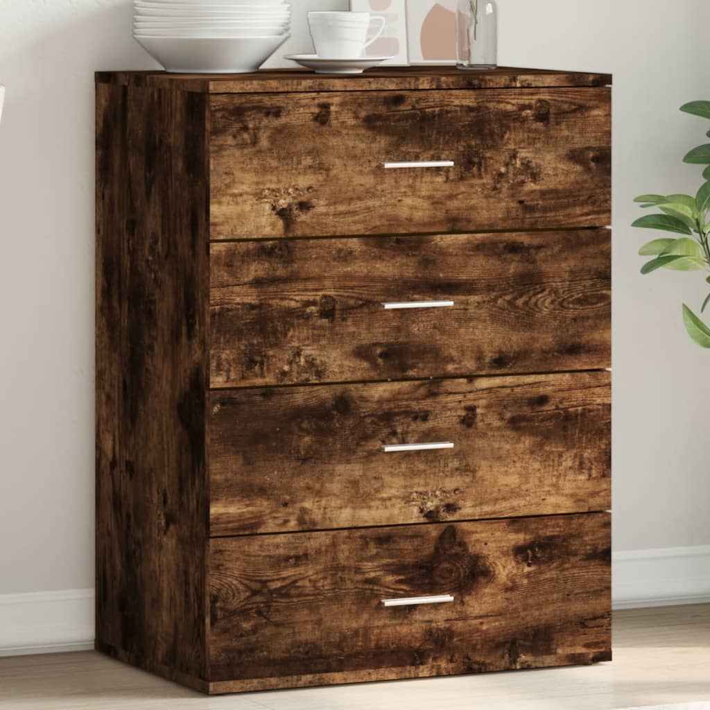 Sideboard, smoky oak, 60x39x80cm, engineered wood