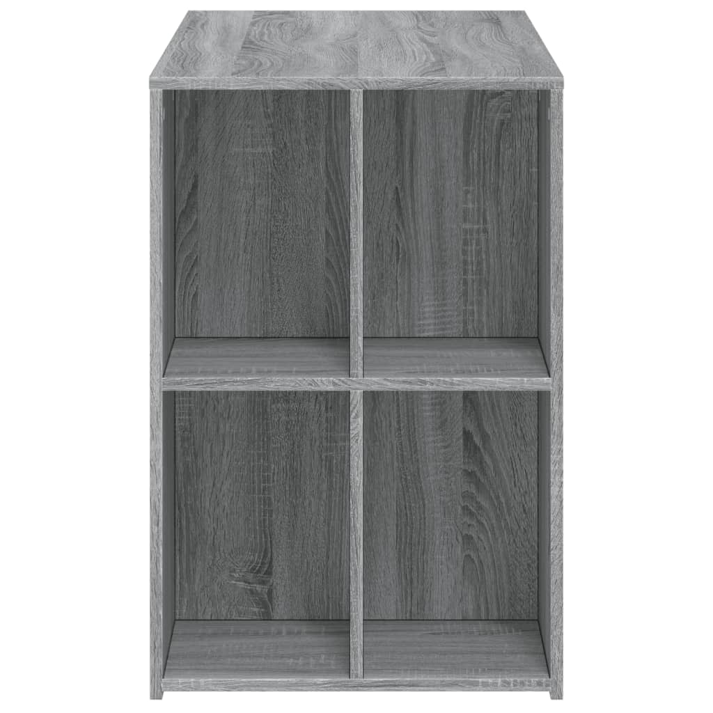 Desk, grey oak, 102x50x75cm, engineered wood
