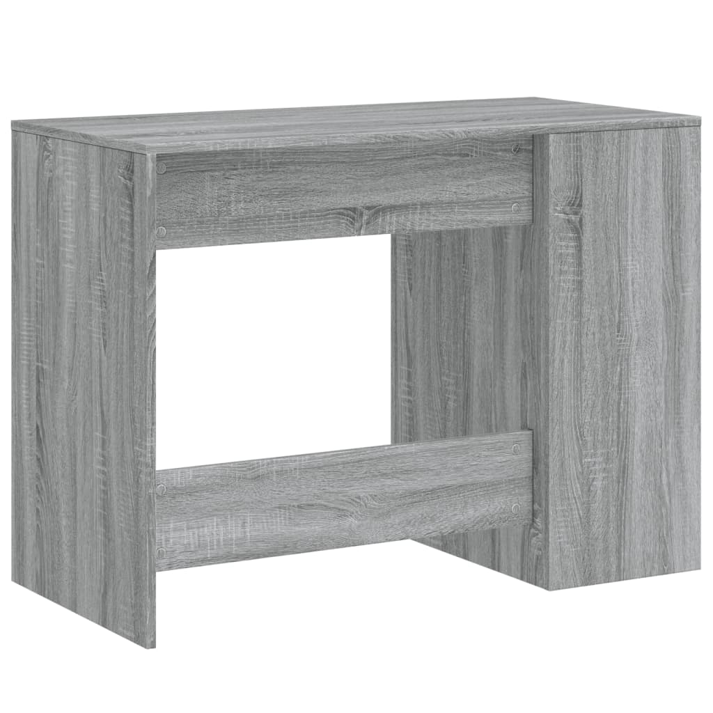 Desk, grey oak, 102x50x75cm, engineered wood